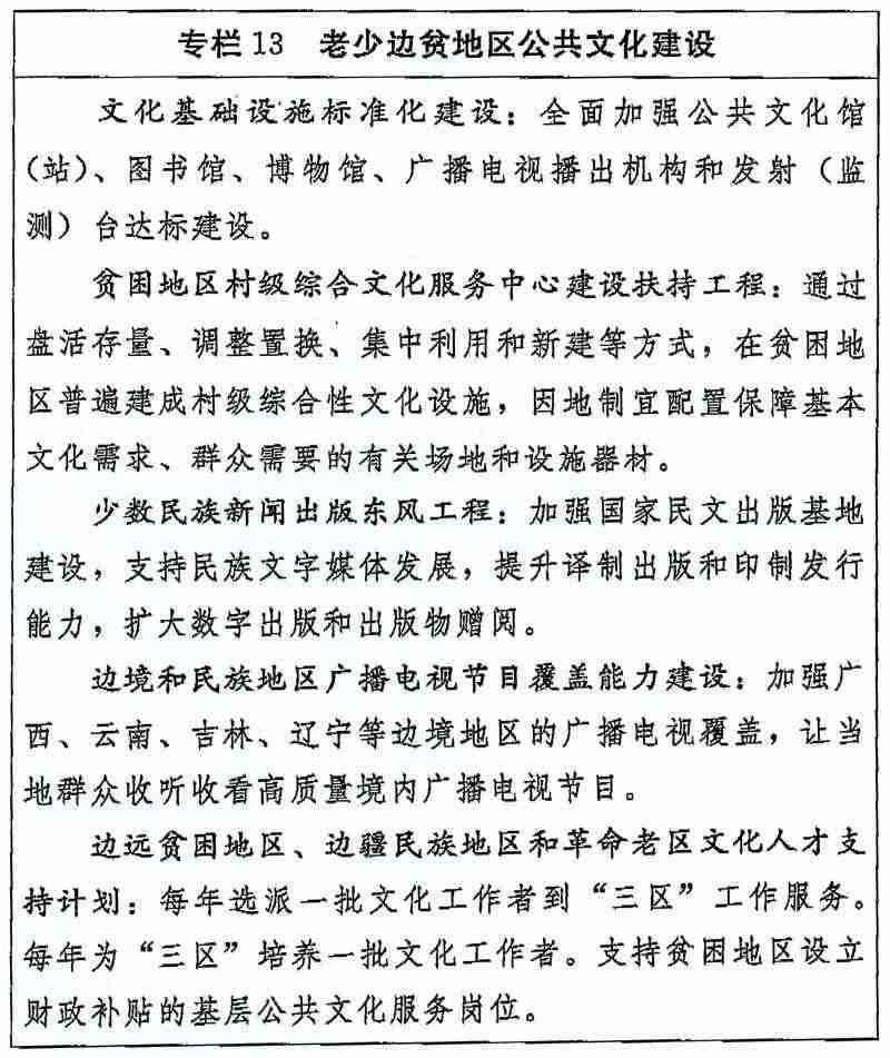 老少邊貧地區(qū)公共文化建設(shè)